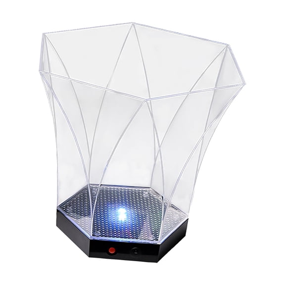 Axioma Clear LED Wine Ice Bucket 5L 7 Color Changing Battery Powered Holder Storage Tub