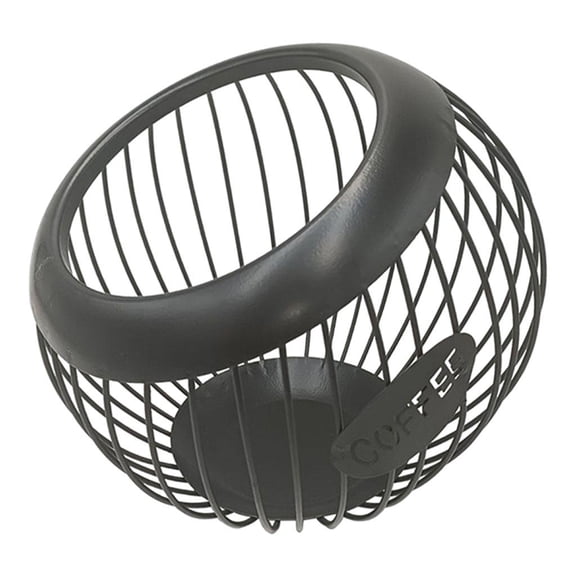 Axioma Coffee Pod Storage Holder Coffee Capsule Storage Basket Large Capacity Container K Cup Holders for Counter Display Stand for Kitchen Coffee Black