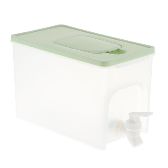 Axioma Cold Kettle with Faucet Cold Fridge Beverage Dispenser Water Jug for Garden Home 4L Green Lid
