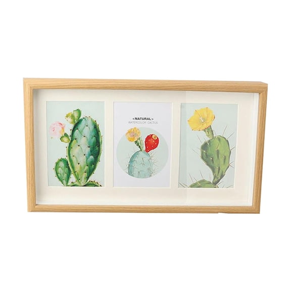 Axioma Collage Photo Frame Display Picture Frame Tabletop Stand Cards for Arts Portrait 21x39cm 3 Opening