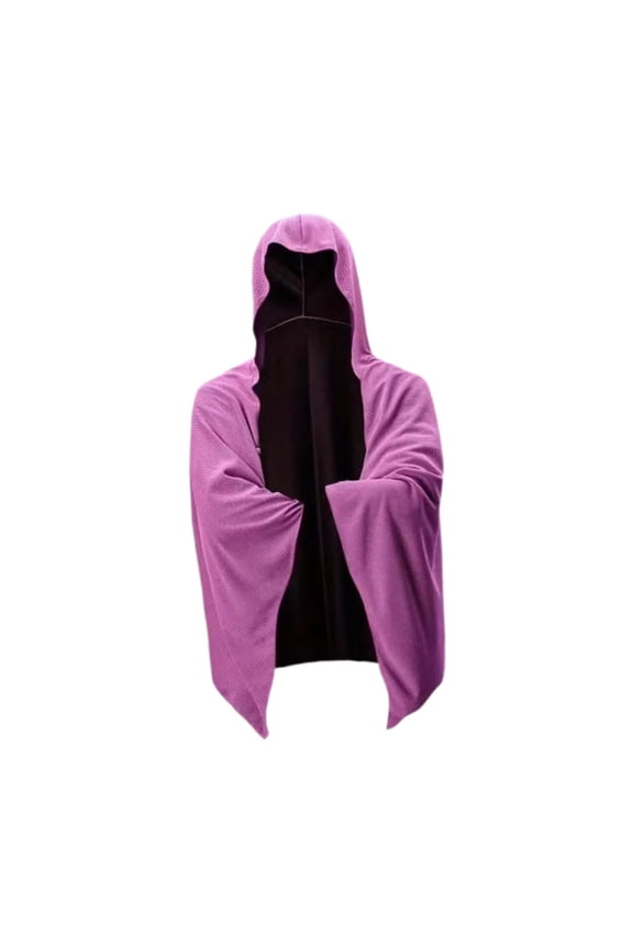 Cooling Hoodie Towel Changing Robe Absorbent Quick Drying Neck Wraps for Camping Dark Red