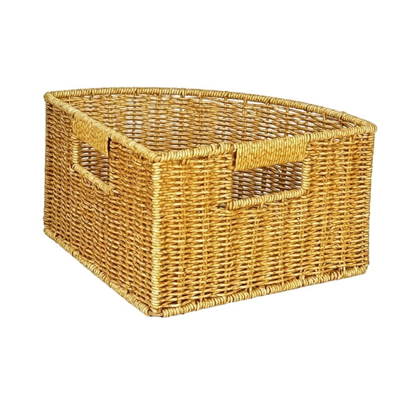 Axioma Corner Basket, Storage Box, Multifunctional Triangle Organizer, Woven Basket for S