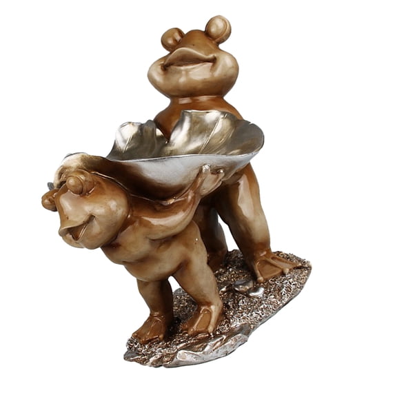 Axioma Couple Resin Frog Figurines Home Decoration Ornament For Living room and home Decor Desk Table Ornaments Gift - B B