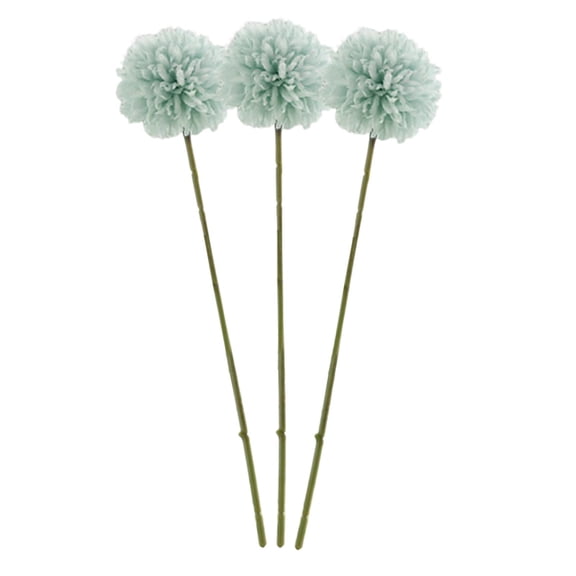 Axioma Crafts Creation 3x Artificial Chrysanthemum Ball Flowers Silk Hydrangea Flower Sky Blue