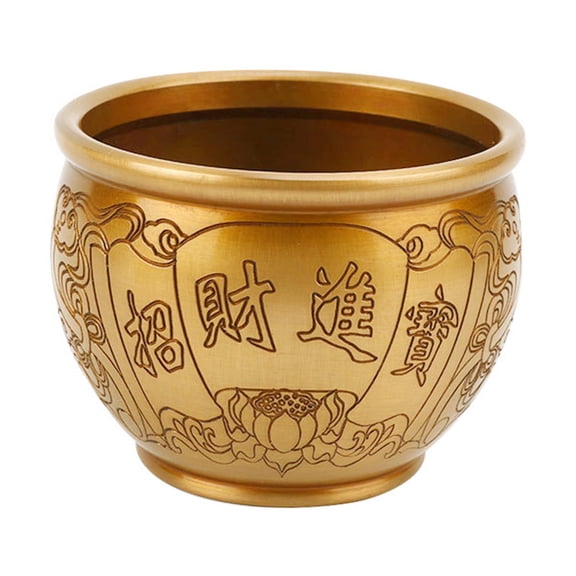 Axioma Creative Planter Vase Dried Flower Pot Decorations Craft Money Pot Brass Fortune Style D