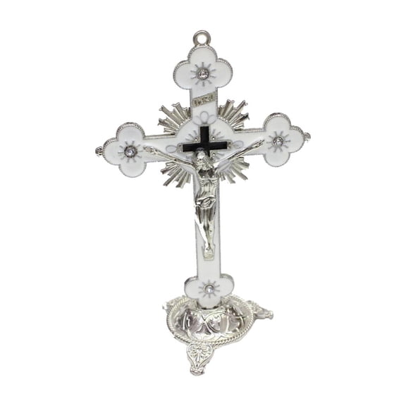Axioma Crucifix and Stand Figurine Catholic Jesus Christ On Cross Statue Sculpture for Church Chapel Decor H