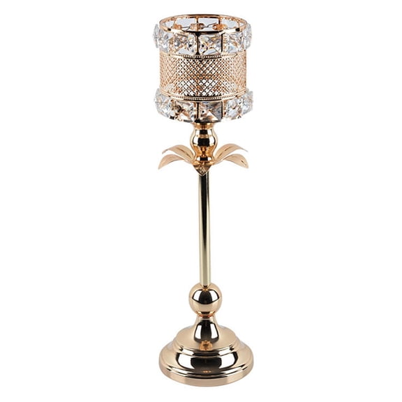 Axioma Crystal Candle Holder Tea Light Pillar Candles Candlestick for Wedding Party L