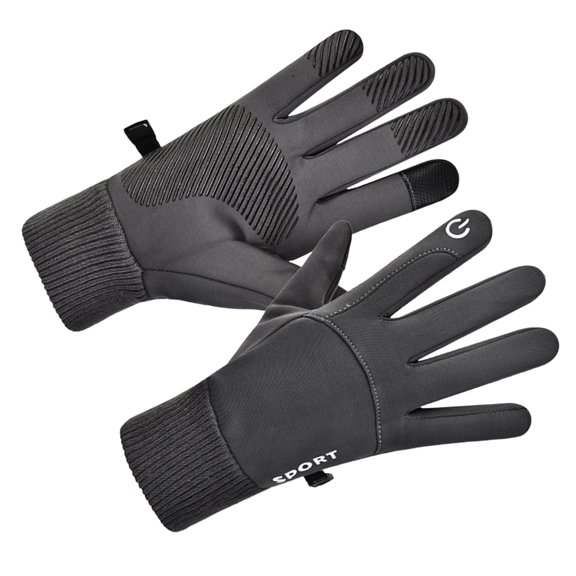 Axioma Cycling Gloves, Durable Non Slip Comfortable Windproof Fashion Mittens Commuting Deep Gray Medium