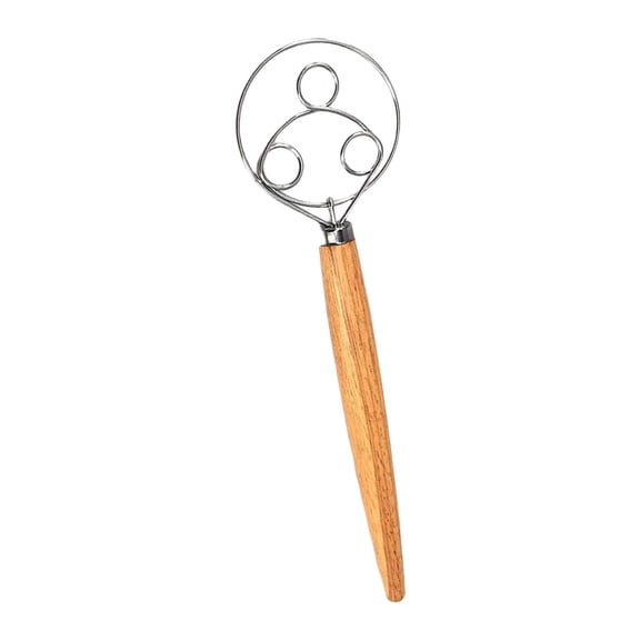 Axioma Danish Dough Whisk Bread Mixing Tool Wooden Handle Kitchen Baking Tools for Cake