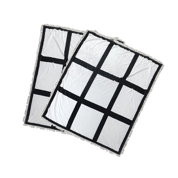 Axioma Delicacy Kitchen 2 Pieces 9 Blanks for Sublimation Blanket Flannel Blanket for