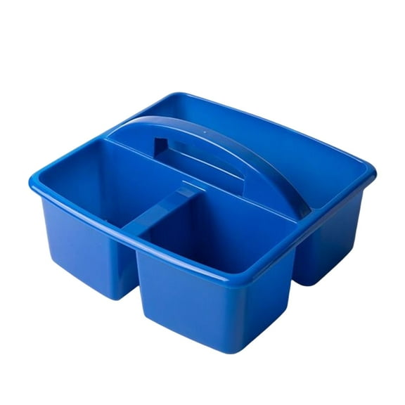 Axioma Desktop Compartment Caddy Holder Stackable Case for Crafts Sewing Dorm Blue