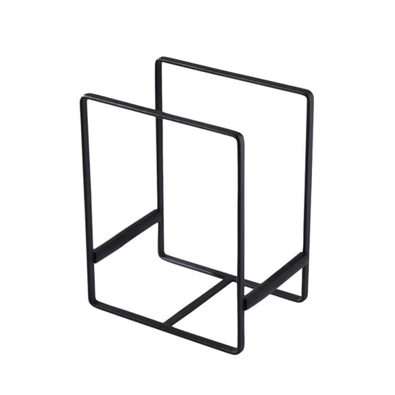 Axioma Dish Drying Rack Storage Organizer Drainer Wrought Iron Plate Stand Display Cabinet Drying Drainer Freestanding Drain Bowl Rack black L