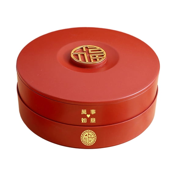 Axioma Divided Serving Tray Serving Bowl Snack Platters Snackle Box for Spring Festival H17cm Fu Word Lid