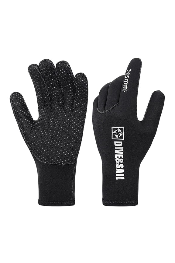 Diving Gloves, 5mm Neoprene Wetsuit Gloves for Scuba Diving, Snorkeling, Paddle, M