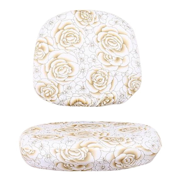 Axioma Elastic Separate Office Computer Rotating/Swivel Chair Cover Rose_Yellow