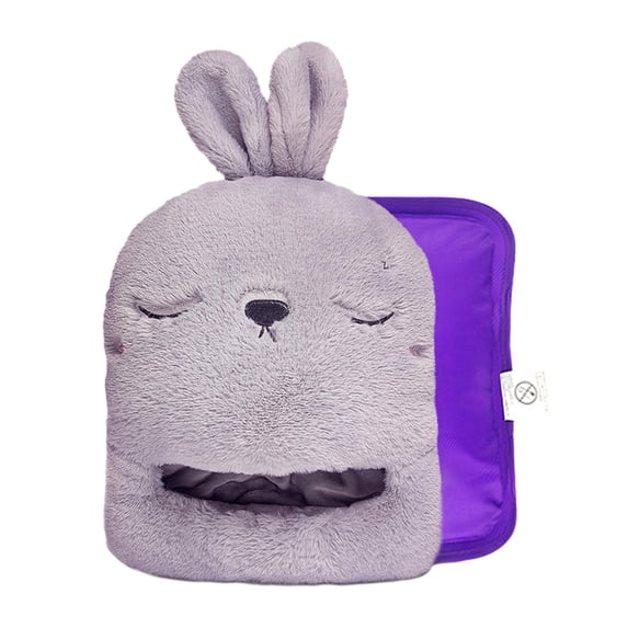 Axioma Electric Foot Warmer USB Constant Comfortable Portable Cold Weather Foot Heating Grey Bunny