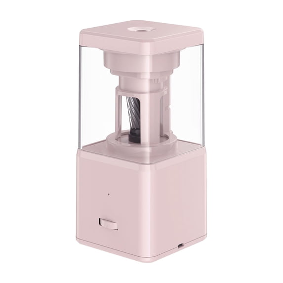 Axioma Electric Pencil Sharpener for Colored Pencils, Automatic Pencil Sharpener with Pink