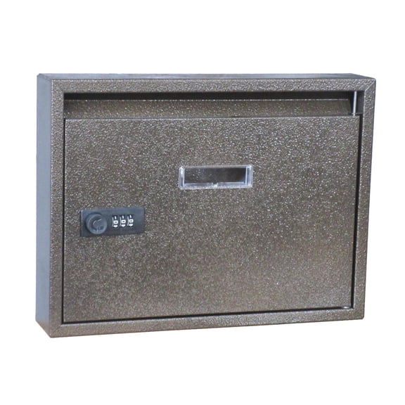 Axioma Elegant Wall Mounted Mail Box Newspaper Magazines Box Or Suggestion Box for Home Bronze