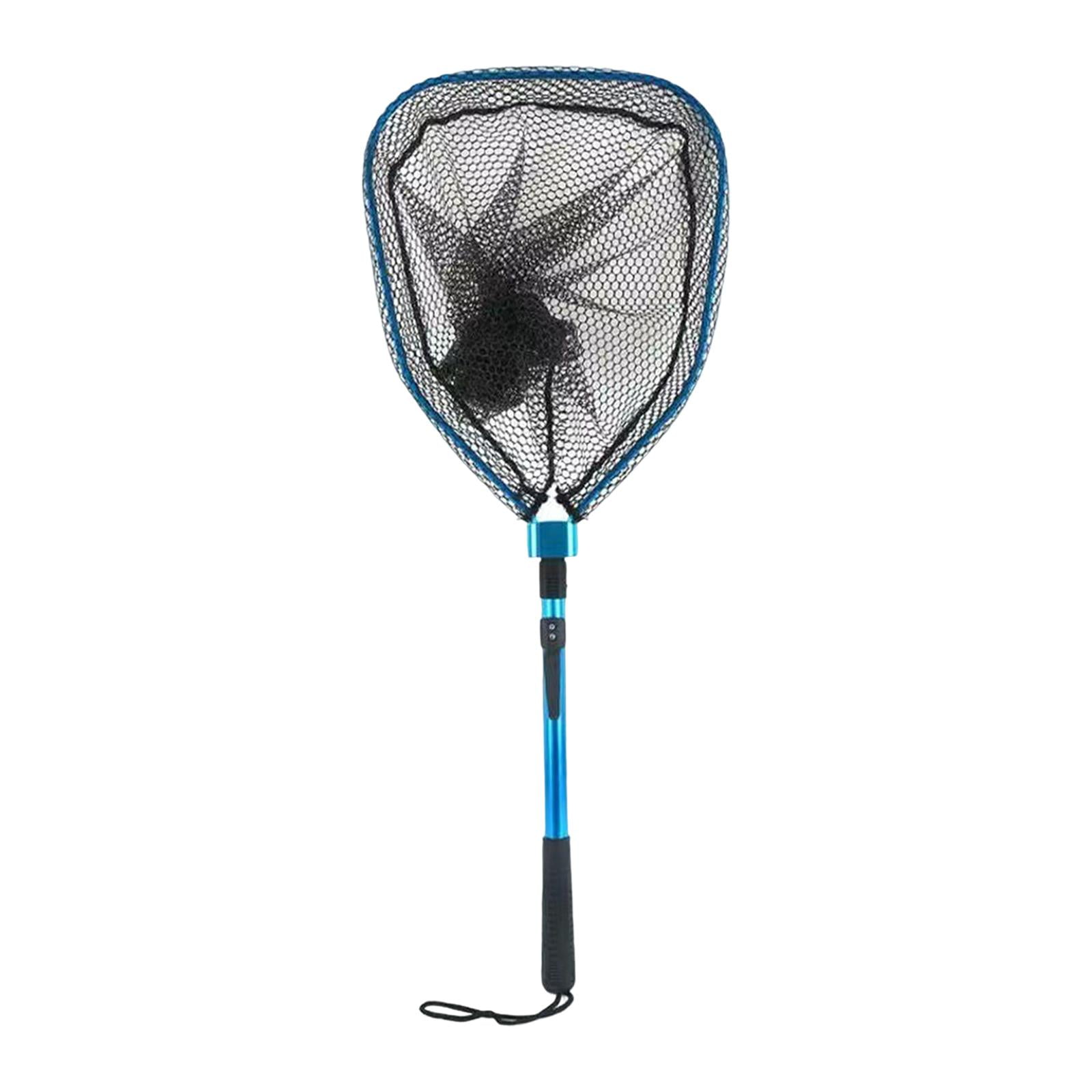 Axioma Fish Catching Net Sturdy Pole Handle with Lanyard Durable Mesh ...