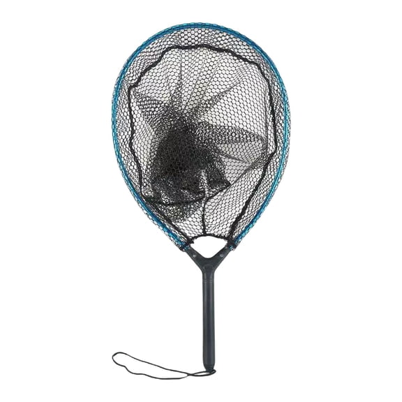 Axioma Fish Catching Net Sturdy Pole Handle with Lanyard Durable Mesh for Fishing Fish Short Large Mesh