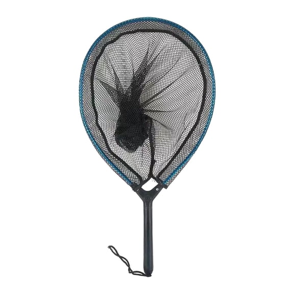 Axioma Fish Catching Net Sturdy Pole Handle with Lanyard Durable Mesh for Fishing Fish Short Small Mesh