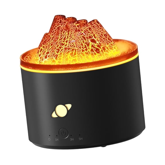 Axioma Flame Aroma Diffuser 230ml Auto Shut Off Quiet Personal Desktop Humidifier Small Black