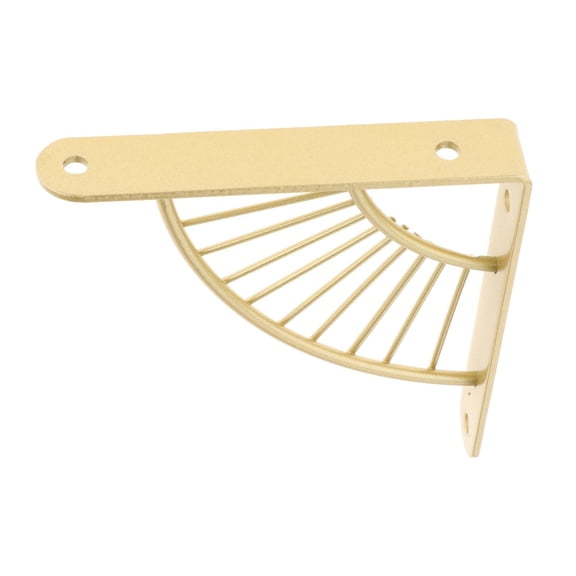 Axioma Floating Bracket Decorative Wall Bracket Fan Shaped Corner Brace with Screws for Golden 15cm