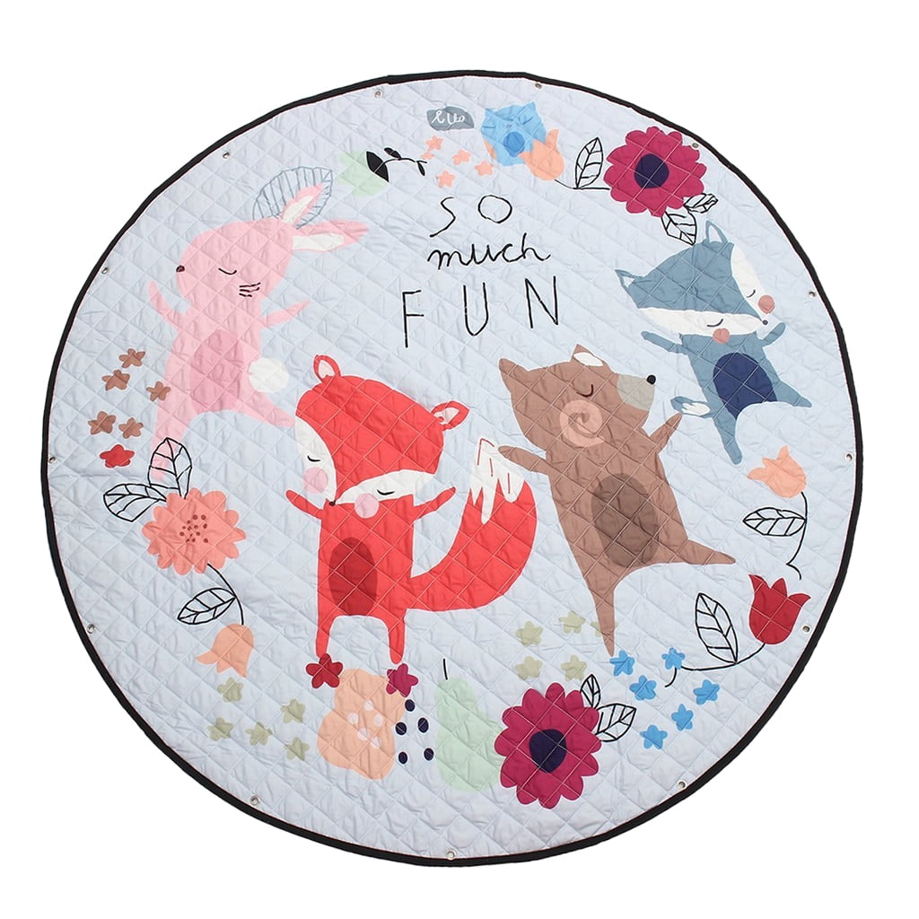 Axioma Foldable Baby Play Mat, Children's Crawling Blanket, 150cm Diameter Toy Storage Friend