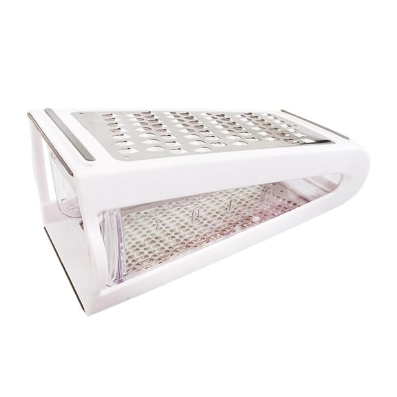 Axioma Food Prep Kitchen Box Grater 2-Sided Cheese Vegetables Grater with Storage Container