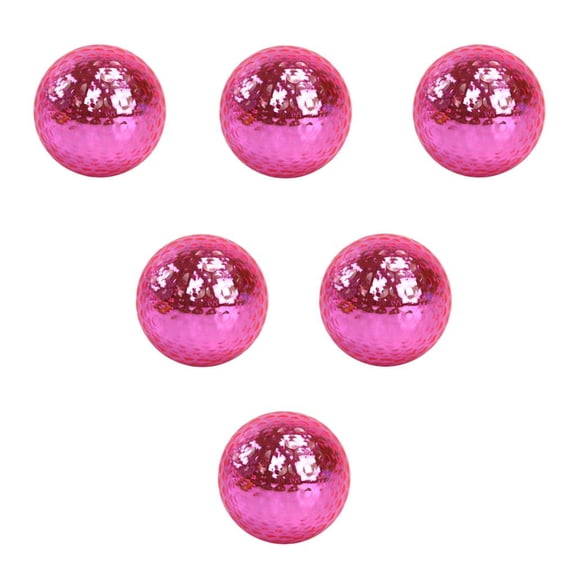 Axioma Gift ball for golfers, double-layer synthetic rubber, metallic practice ball for Pink