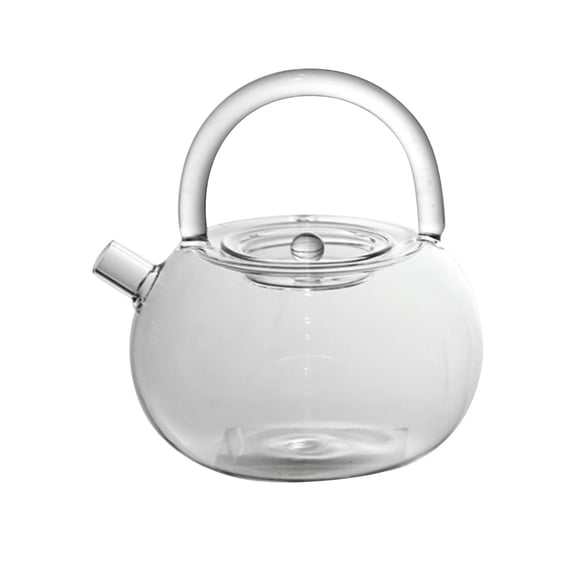 Axioma Glass Tea Pot Heat Resistant Container Elegant Tea Kettle for Loose Leaf Camping A