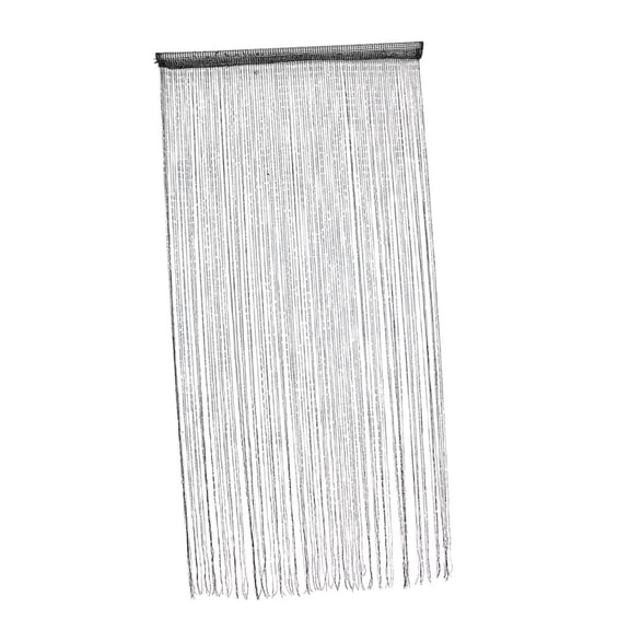 Axioma Glitter String Curtain Hanging Room Divider Voile Net Curtains Black
