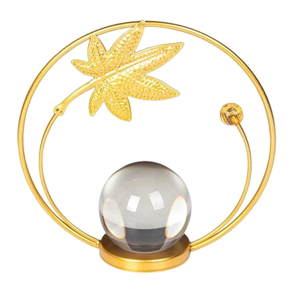 Axioma Golden Leaf Desktop Decoration Sculpture, Creative Home Decor Accents Statue for Maple