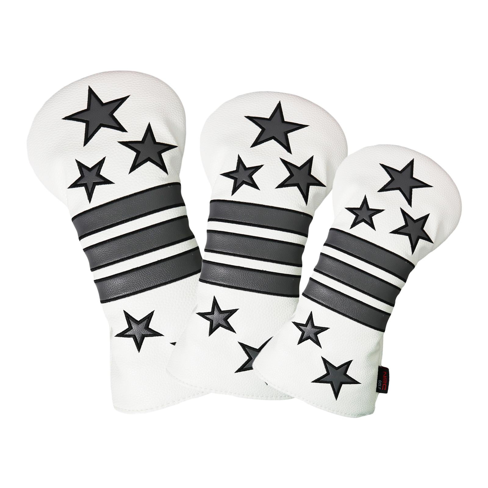 Axioma Golf Wood Head Cover Anti-scratch Utility Drivers Headcover Guard Travel Scratch S M L 3pcs