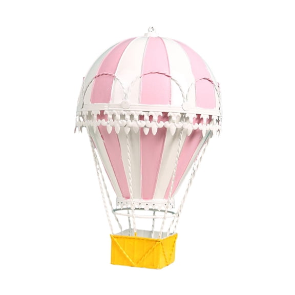 Axioma Hot Air Balloon Ornament Artwork Scene Layout Backdrop for Centerpieces Tabletop Pink
