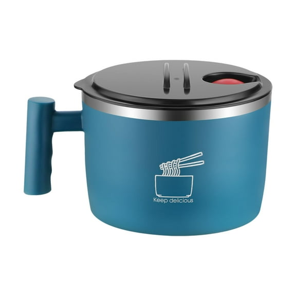 Axioma Japanese Style Ramen Bowl 1000ml Kitchen Tableware Serving Bowl with Phone Stand Blue
