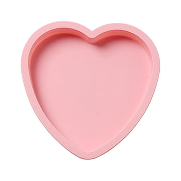 Axioma Kitchen Heart Mold Bakeware Cake Molds DIY Bread Baking Pan Mould Non-Stick for Cafe Bar Accessory 6Inch Pink