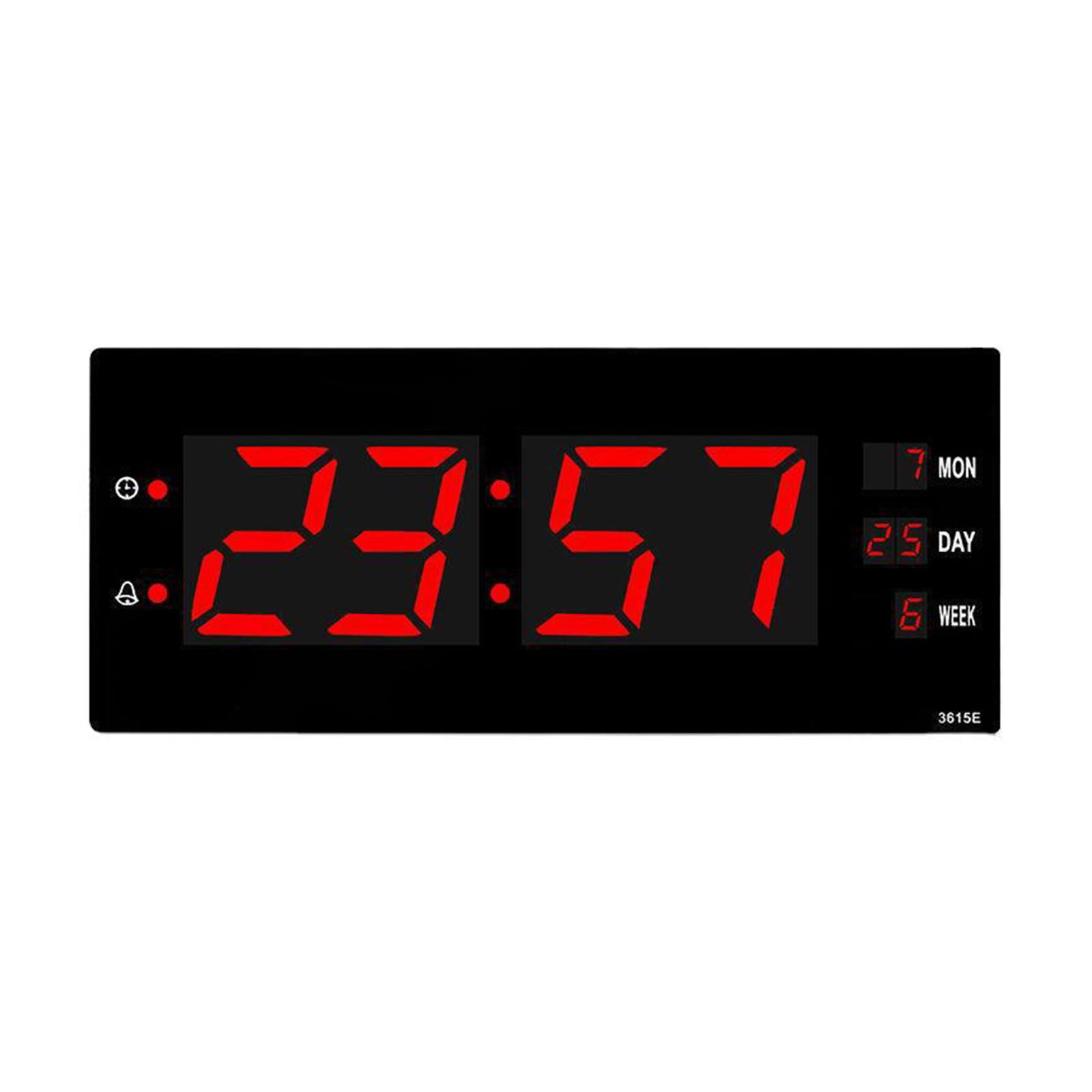 Axioma Large Display 13" Digital LED Wall Clock Wall Mountable Desk & Wall Calendar Day Timer with Calendar for Home Decor School Gym