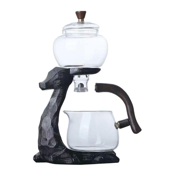 Axioma Lazy Kungfu Glass Tea Set Easy to Clean Home Desktop Decor Ornaments for Kitchen