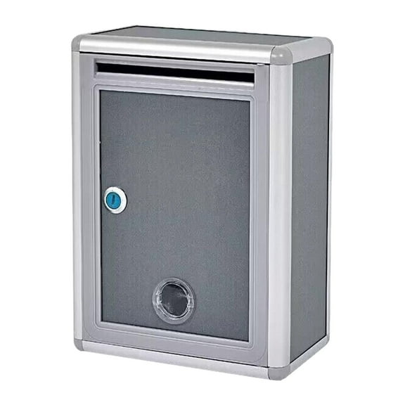 Axioma Lockable Wall Mounted Mailbox with Key Lock, Durable Anti-Rust Vertical Mailbox, Style A