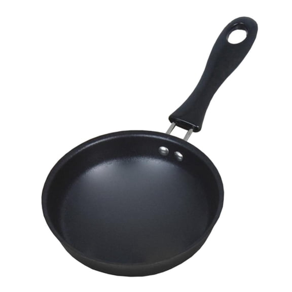 Axioma Loviver Cast Iron 12cm Mini Open Frying Pan Cookware for Frying Eggs Pancake Non