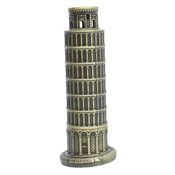 Axioma Model Statue, Figurine Decorative Vintage Ornament Sculpture for Restaurant Room Pisa Tower