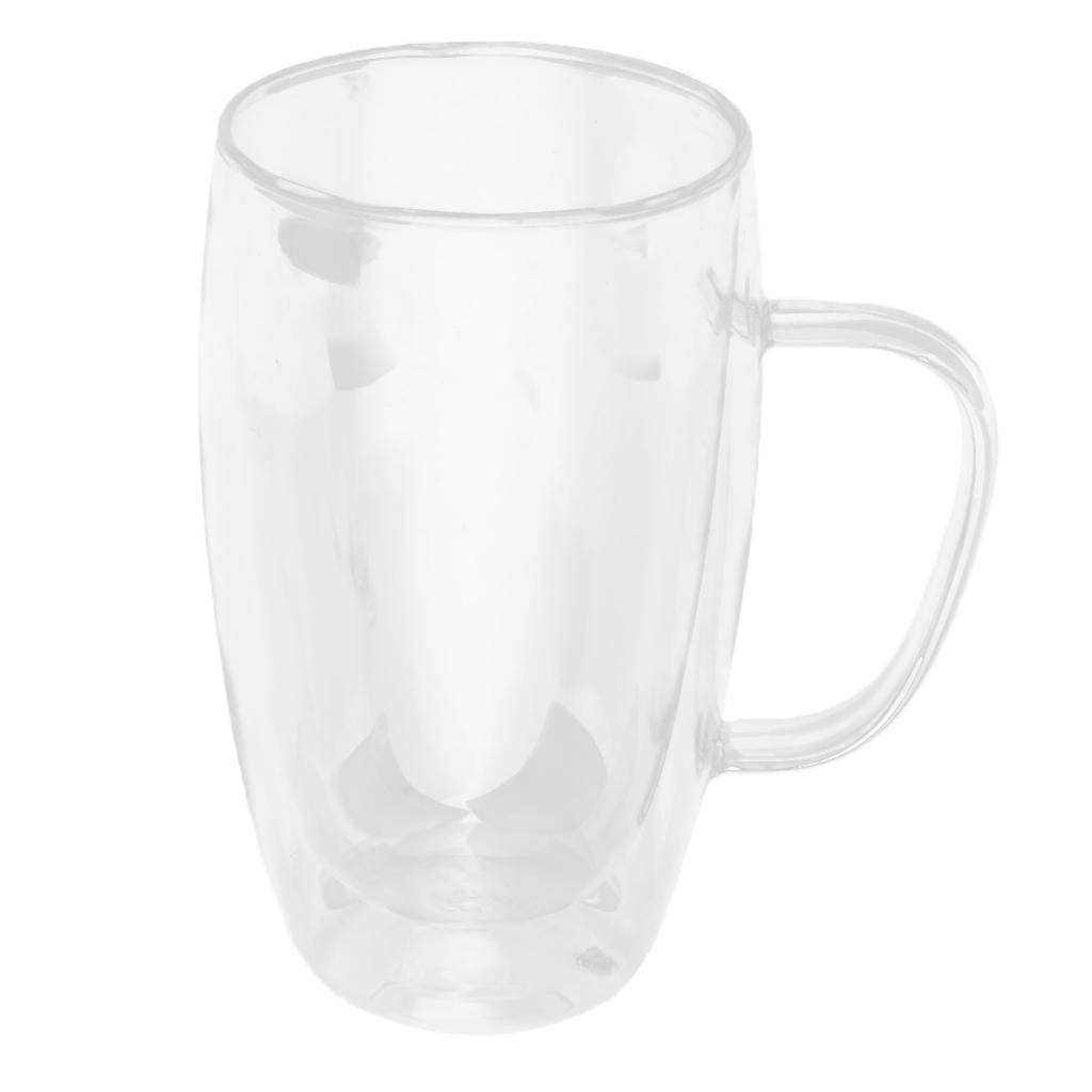 Axioma Morning Beverage Cup Office coffee and tea Glass Mugs for Espresso Latte Drinks 450ml
