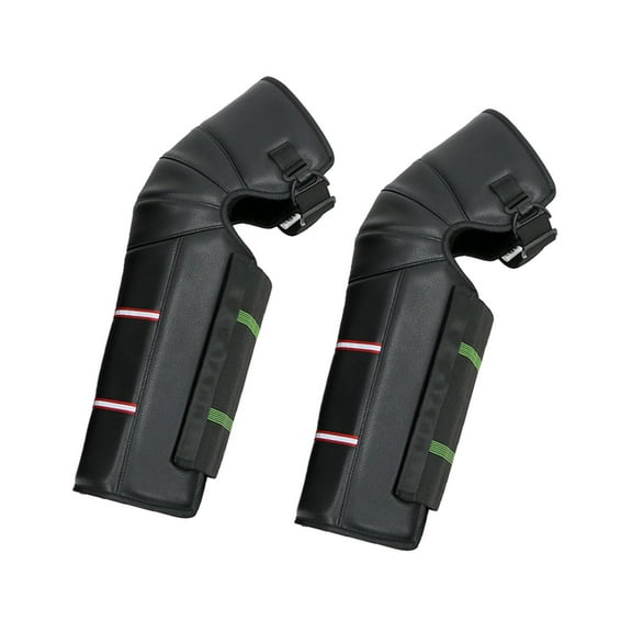 Axioma Motorcycle Knee Pads Motorcycle Windproof Leg Gaiter Knee Mat for Fishing Riding PU Leather Reflector