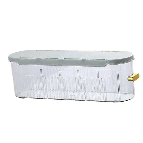 Axioma Multifunction Sock Storage Box Wall Mounted Portable with Removable Partition Green Under Cabinet