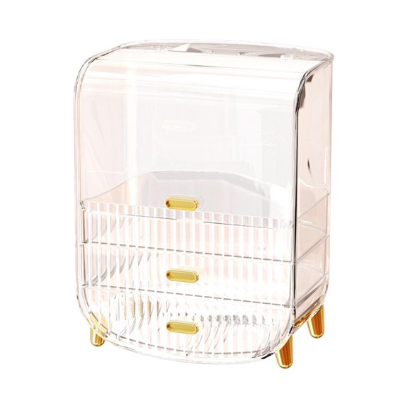Axioma Multifunctional Bathroom Organizer Make up Case Makeup Perfume Organizer Display Clear