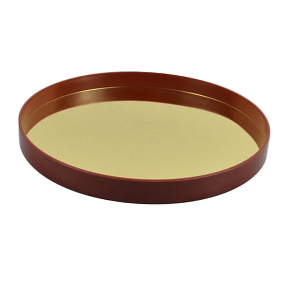 Axioma Nordic Mirror Vanity Tray Perfume Tray for Ottoman Bathroom Coffee Table Wine Wine Red