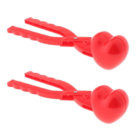 Axioma Pack of 2 Heart Heart ShapedSnow Ball Maker Clips Sand Mold Snow Scoop Maker