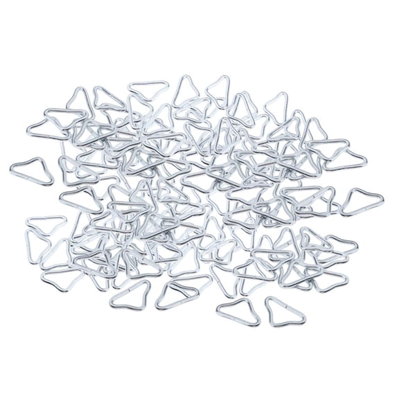 Axioma Pack of 200 Metal Triangle Rings Buckle Loop Ring for Trampoline Supplies