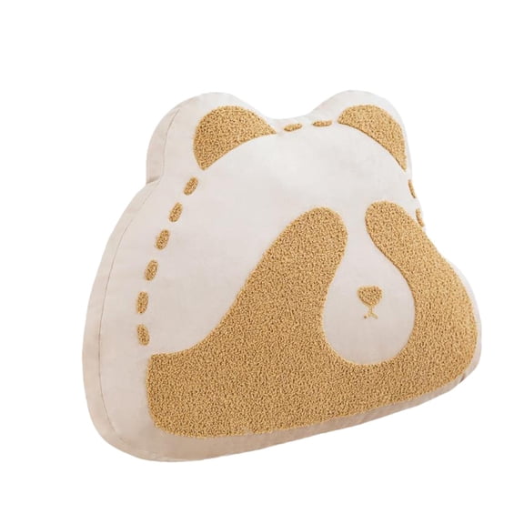 Axioma Panda Plush Pillow Stuffed Animal Soft Sitting Chair Back Cushion Reading Pillow Khaki